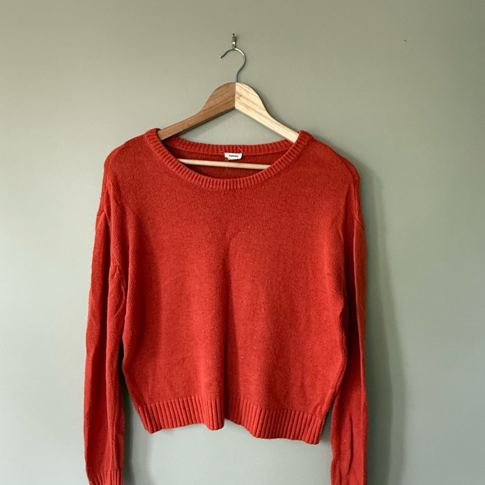 Garage Women's Vibrant Red Crew Neck Sweater